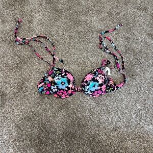 Garage Multicolor Floral Bikini Top
